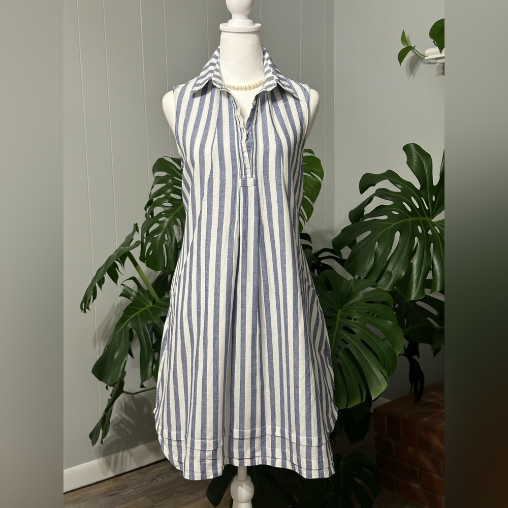 🛍️ Hope & Harlow 5 button buttons shirt style dress.